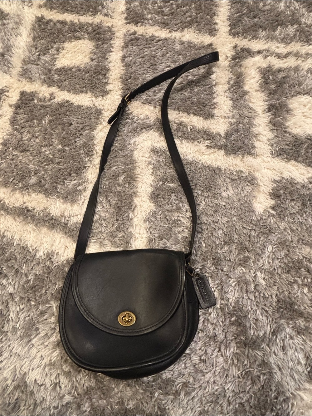 Vintage Watson black leather coach purse. - Picture 4 of 8
